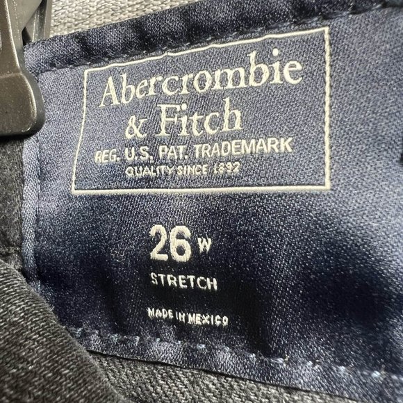 Abercrombie & Fitch Jean Shorts Women 26W (30x9 Actual) Stretch Cut Off Black - Picture 9 of 12